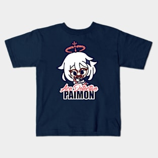 paimon (ace detective) | (fan-art by smoomaru) Kids T-Shirt